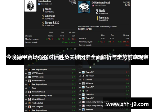 今晚德甲赛场强强对话胜负关键因素全面解析与走势前瞻观察 今晚德甲赛场强强对话胜负关键因素全面解析与走势前瞻观察